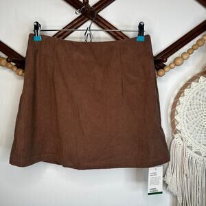 NEW Halara Brown Ribbed Skort